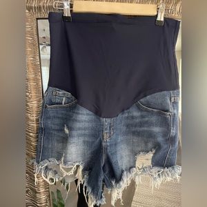 Pinkblush Maternity Shorts - Denim Size Medium